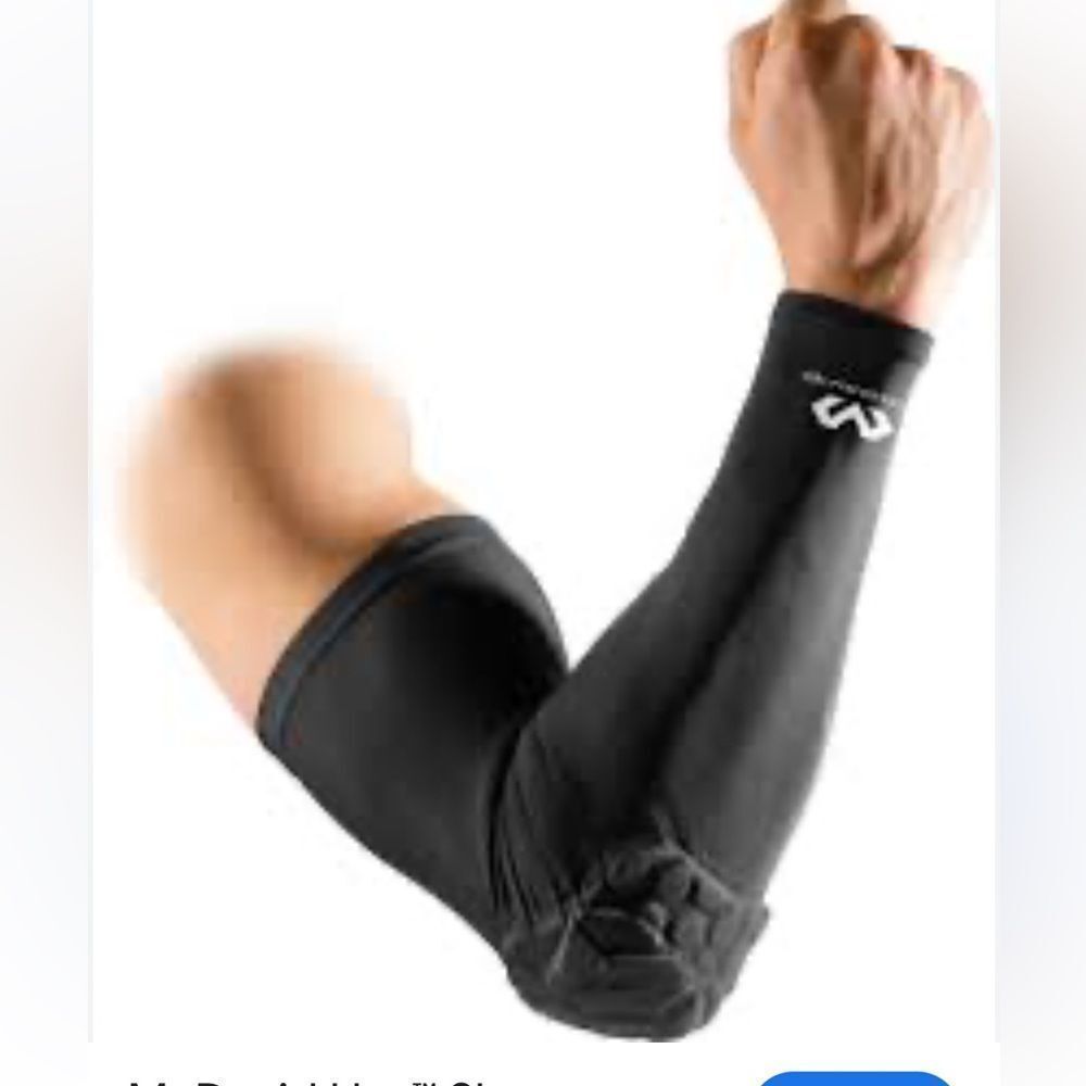 McDavid Hex Elbow Compression Sleeve Black Size Large (Single Sleeve)